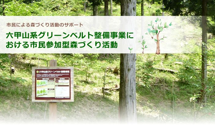 六甲山系グリーンベルト整備事業における市民参加型森づくり活動